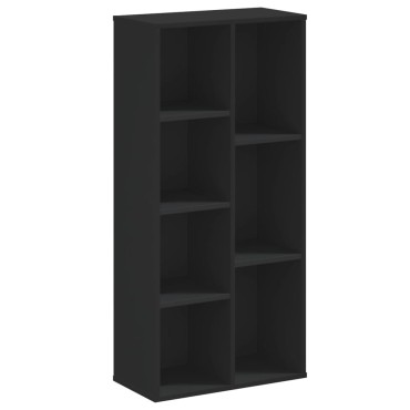 vidaXL Βιβλιοθήκη Μαύρη 50x25x105cm από Επεξεργασμένο Ξύλο 1 τεμ.