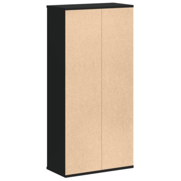 vidaXL Βιβλιοθήκη Μαύρη 50x25x105cm από Επεξεργασμένο Ξύλο 1 τεμ.