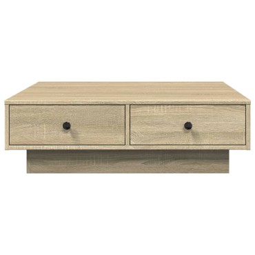 vidaXL Τραπεζάκι Σαλονιού Sonoma Δρυς 90x90x28cm Επεξεργασμένο Ξύλο 1 τεμ.