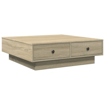 vidaXL Τραπεζάκι Σαλονιού Sonoma Δρυς 90x90x28cm Επεξεργασμένο Ξύλο 1 τεμ.