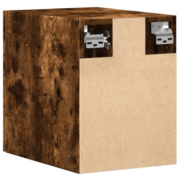 vidaXL Ντουλάπι Τοίχου Καπνιστή Δρυς 30x42,5x40cm Επεξεργασμένο Ξύλο 1 τεμ.