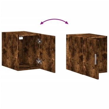 vidaXL Ντουλάπι Τοίχου Καπνιστή Δρυς 30x42,5x40cm Επεξεργασμένο Ξύλο 1 τεμ.