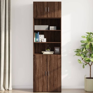 vidaXL Ντουλάπι Τοίχου Καφέ Δρυς 70x42,5x40cm Επεξεργασμένο Ξύλο 1 τεμ.