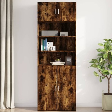 vidaXL Ντουλάπι Τοίχου Καπνιστή Δρυς 80x42,5x40cm Επεξεργασμένο Ξύλο 1 τεμ.