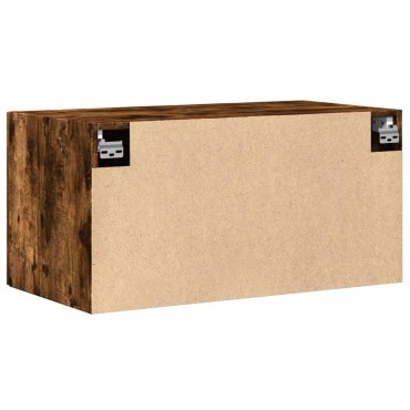 vidaXL Ντουλάπι Τοίχου Καπνιστή Δρυς 80x42,5x40cm Επεξεργασμένο Ξύλο 1 τεμ.