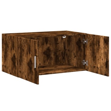 vidaXL Ντουλάπι Τοίχου Καπνιστή Δρυς 80x42,5x40cm Επεξεργασμένο Ξύλο 1 τεμ.