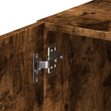 vidaXL Ντουλάπι Τοίχου Καπνιστή Δρυς 80x42,5x40cm Επεξεργασμένο Ξύλο 1 τεμ.
