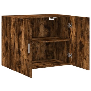 vidaXL Ντουλάπι Τοίχου Καπνιστή Δρυς 80x42,5x64cm Επεξεργασμένο Ξύλο 1 τεμ.