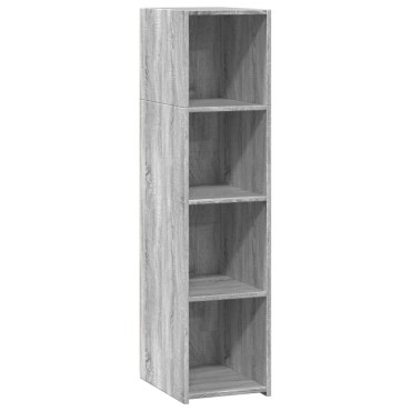 vidaXL Ντουλάπι Γκρι Sonoma 30x41x124cm από Επεξεργασμένο Ξύλο 1 τεμ.