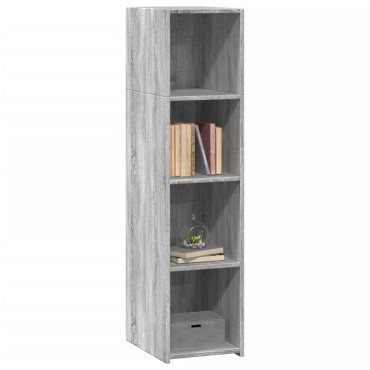 vidaXL Ντουλάπι Γκρι Sonoma 30x41x124cm από Επεξεργασμένο Ξύλο 1 τεμ.