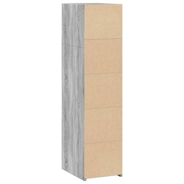 vidaXL Ντουλάπι Γκρι Sonoma 30x41x124cm από Επεξεργασμένο Ξύλο 1 τεμ.