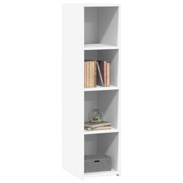 vidaXL Ντουλάπι Λευκό 30x41x124cm από Επεξεργασμένο Ξύλο 1 τεμ.