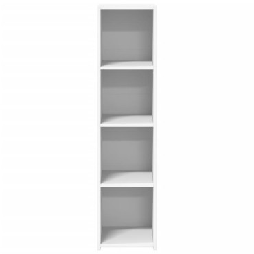 vidaXL Ντουλάπι Λευκό 30x41x124cm από Επεξεργασμένο Ξύλο 1 τεμ.