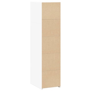 vidaXL Ντουλάπι Λευκό 30x41x124cm από Επεξεργασμένο Ξύλο 1 τεμ.
