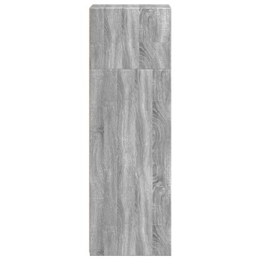 vidaXL Ντουλάπι Γκρι Sonoma 40x41x124cm από Επεξεργασμένο Ξύλο 1 τεμ.