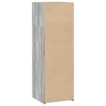 vidaXL Ντουλάπι Γκρι Sonoma 40x41x124cm από Επεξεργασμένο Ξύλο 1 τεμ.