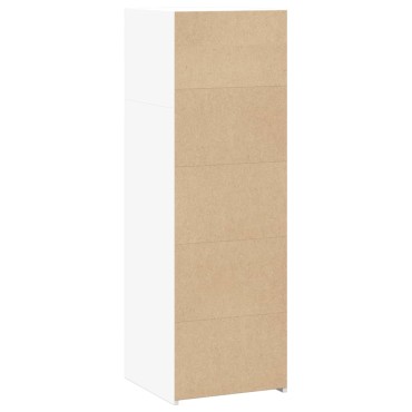 vidaXL Ντουλάπι Λευκό 40x41x124cm από Επεξεργασμένο Ξύλο 1 τεμ.