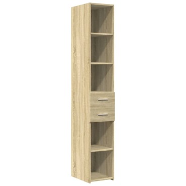 vidaXL Ντουλάπι Sonoma Δρυς 30x42,5x185cm από Επεξεργασμένο Ξύλο 1 τεμ.