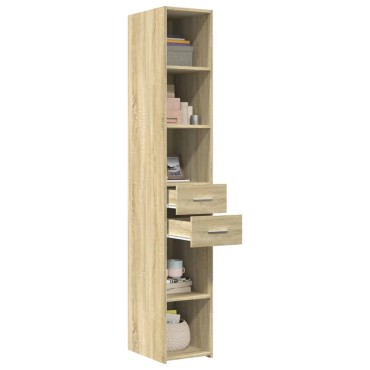 vidaXL Ντουλάπι Sonoma Δρυς 30x42,5x185cm από Επεξεργασμένο Ξύλο 1 τεμ.