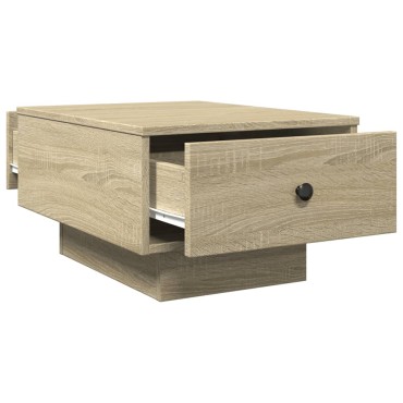vidaXL Τραπεζάκι Σαλονιού Sonoma Δρυς 60x45x31cm Επεξεργ. Ξύλο 1 τεμ.