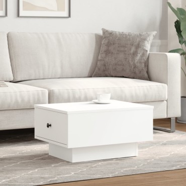 vidaXL Τραπεζάκι Σαλονιού Λευκό 60x45x31cm Επεξεργασμένο Ξύλο 1 τεμ.