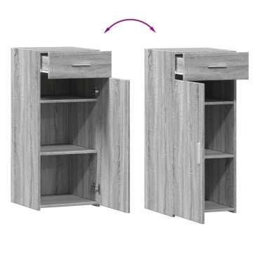 vidaXL Ντουλάπι Γκρι Sonoma 40x42,5x93cm από Επεξεργασμένο Ξύλο 1 τεμ.