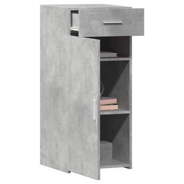 vidaXL Ντουλάπι Γκρι Σκυροδέματος 40x42,5x93cm Επεξεργασμένο Ξύλο 1 τεμ.