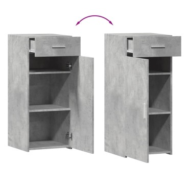 vidaXL Ντουλάπι Γκρι Σκυροδέματος 40x42,5x93cm Επεξεργασμένο Ξύλο 1 τεμ.