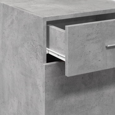 vidaXL Ντουλάπι Γκρι Σκυροδέματος 40x42,5x93cm Επεξεργασμένο Ξύλο 1 τεμ.