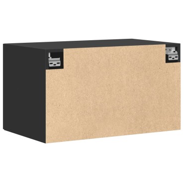 vidaXL Ντουλάπι Τοίχου Μαύρο 70x42,5x40cm από Επεξεργασμένο Ξύλο 1 τεμ.