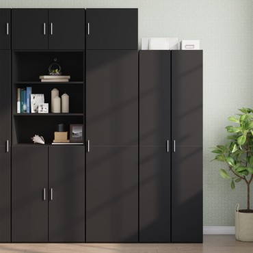 vidaXL Ντουλάπι Τοίχου Μαύρο 50x42,5x40cm από Επεξεργασμένο Ξύλο 1 τεμ.