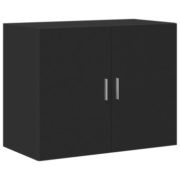 vidaXL Ντουλάπι Τοίχου Μαύρο 80x42,5x64cm από Επεξεργασμένο Ξύλο 1 τεμ.