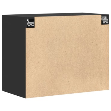 vidaXL Ντουλάπι Τοίχου Μαύρο 80x42,5x64cm από Επεξεργασμένο Ξύλο 1 τεμ.