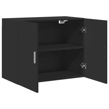 vidaXL Ντουλάπι Τοίχου Μαύρο 80x42,5x64cm από Επεξεργασμένο Ξύλο 1 τεμ.
