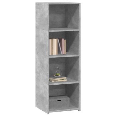 vidaXL Ντουλάπι Γκρι Σκυροδέματος 40x41x124cm από Επεξεργασμένο Ξύλο 1 τεμ.