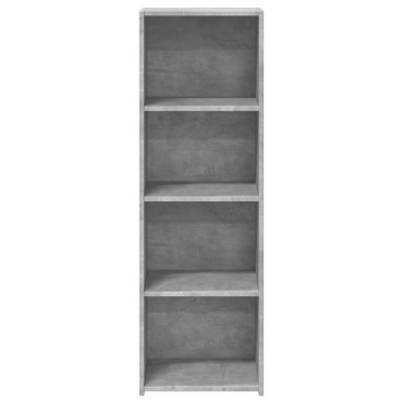 vidaXL Ντουλάπι Γκρι Σκυροδέματος 40x41x124cm από Επεξεργασμένο Ξύλο 1 τεμ.