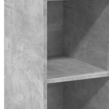 vidaXL Ντουλάπι Γκρι Σκυροδέματος 40x41x124cm από Επεξεργασμένο Ξύλο 1 τεμ.