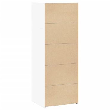 vidaXL Ντουλάπι Λευκό 45x41x124cm από Επεξεργασμένο Ξύλο 1 τεμ.