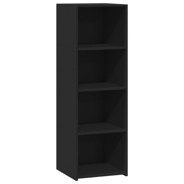 vidaXL Ντουλάπι Μαύρο 40x41x124cm από Επεξεργασμένο Ξύλο 1 τεμ.