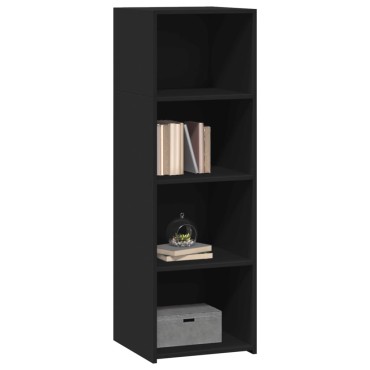 vidaXL Ντουλάπι Μαύρο 40x41x124cm από Επεξεργασμένο Ξύλο 1 τεμ.