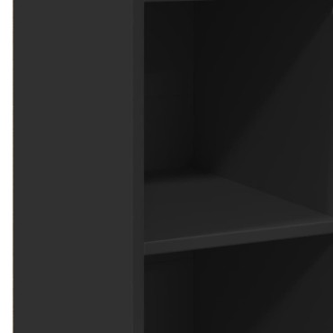 vidaXL Ντουλάπι Μαύρο 40x41x124cm από Επεξεργασμένο Ξύλο 1 τεμ.