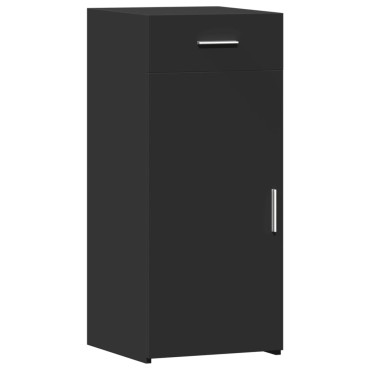 vidaXL Συρταριέρα Μαύρη 40x42,5x93cm από Επεξεργασμένο Ξύλο 1 τεμ.