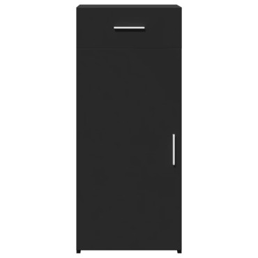 vidaXL Συρταριέρα Μαύρη 40x42,5x93cm από Επεξεργασμένο Ξύλο 1 τεμ.