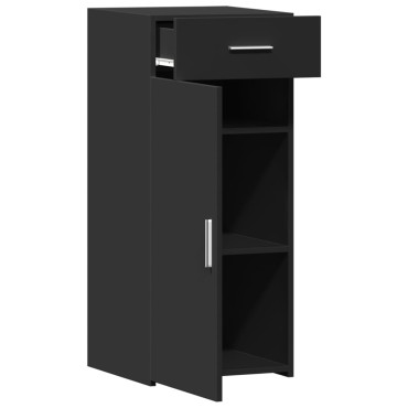 vidaXL Συρταριέρα Μαύρη 40x42,5x93cm από Επεξεργασμένο Ξύλο 1 τεμ.