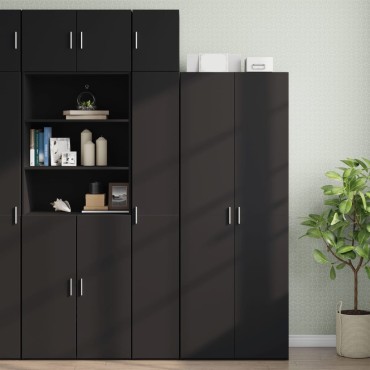 vidaXL Ντουλάπι Τοίχου Μαύρο 30x42,5x40cm από Επεξεργασμένο Ξύλο 1 τεμ.