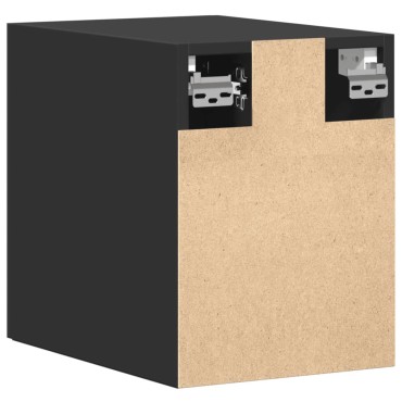 vidaXL Ντουλάπι Τοίχου Μαύρο 30x42,5x40cm από Επεξεργασμένο Ξύλο 1 τεμ.