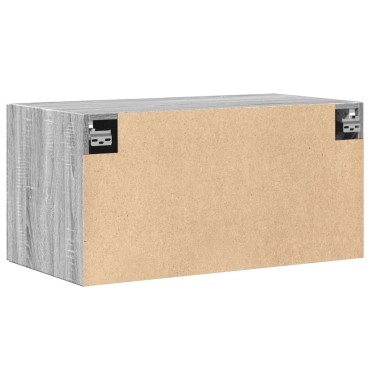 vidaXL Ντουλάπι Τοίχου Γκρι Sonoma 80x42,5x40cm Επεξεργασμένο Ξύλο 1 τεμ.