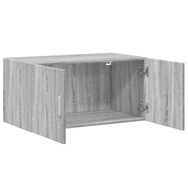 vidaXL Ντουλάπι Τοίχου Γκρι Sonoma 80x42,5x40cm Επεξεργασμένο Ξύλο 1 τεμ.