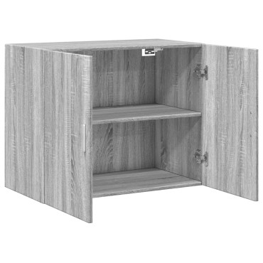 vidaXL Ντουλάπι Τοίχου Γκρι Sonoma 80x42,5x64cm Επεξεργασμένο Ξύλο 1 τεμ.