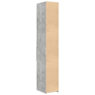 vidaXL Ντουλάπι Γκρι Σκυροδέματος 30x42,5x185cm Επεξεργασμένο Ξύλο 1 τεμ.